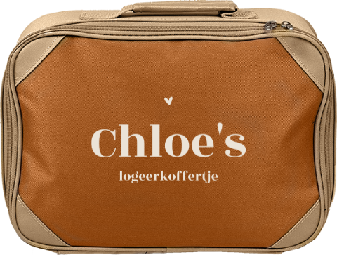 Koffertje met klassieke typografie