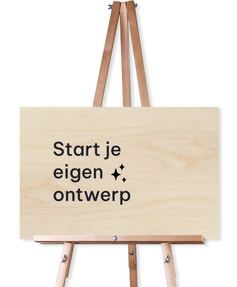 Welkomstbord liggend van hout zelf maken 