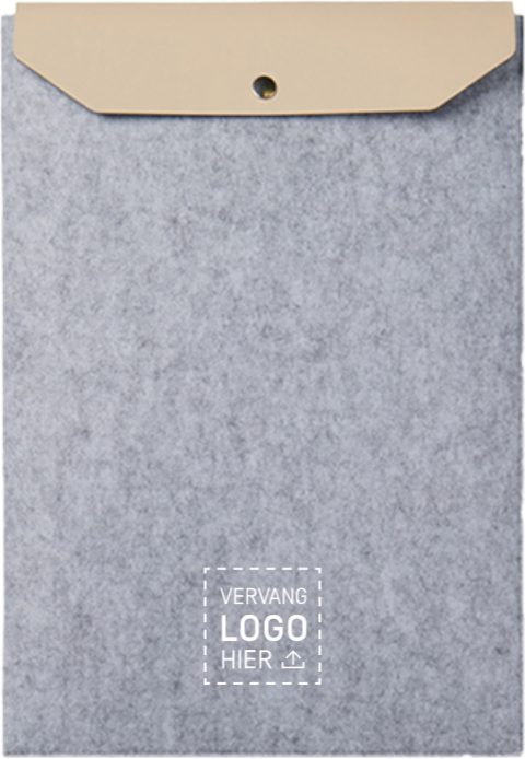 Laptophoes vilt met logo