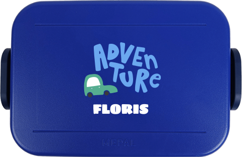 Mepal lunchbox TO GO met naam en auto