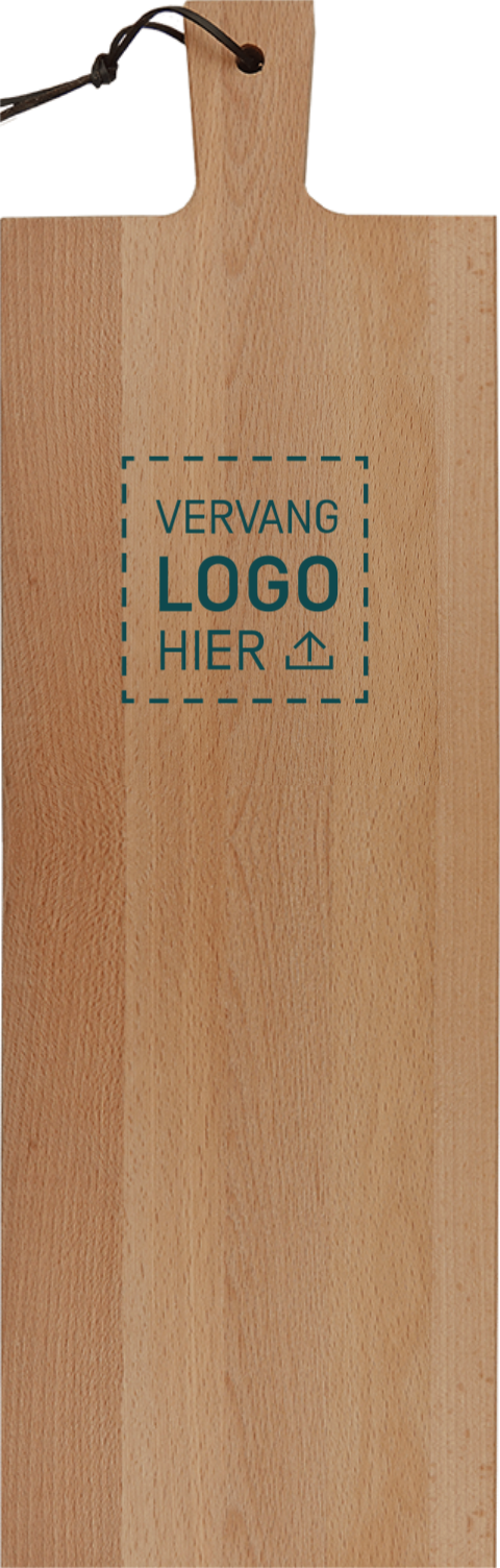 Borrelplank met logo graveren