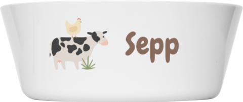 Kinderkommetje met naam en boerderijdieren