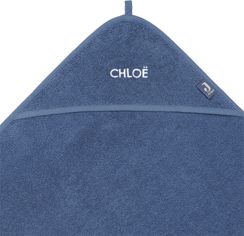 Kraamcadeau badcape gepersonaliseerd met naam 