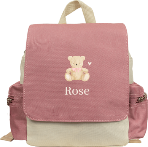 Rugzak Adventure met teddybeer en naam