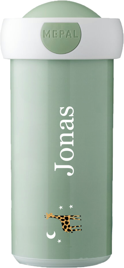 Mepal drinkbeker Campus met naam en giraffe