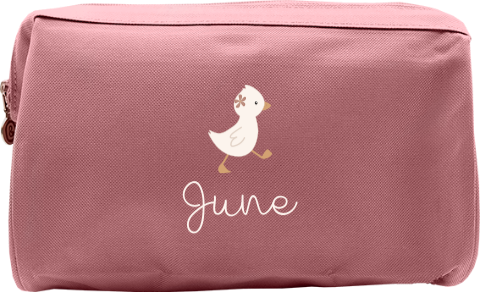 Toilettas met lief eendje en naam