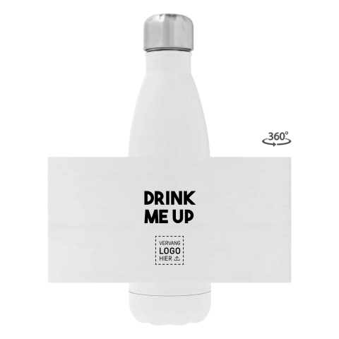 Thermosfles met strakke hydrate-opdruk als modern bedrijfs­cadeau