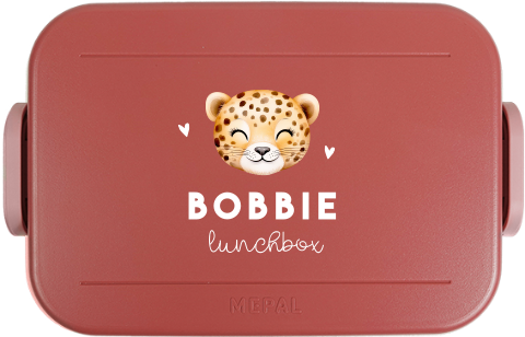 Mepal broodtrommel To Go met panter en naam