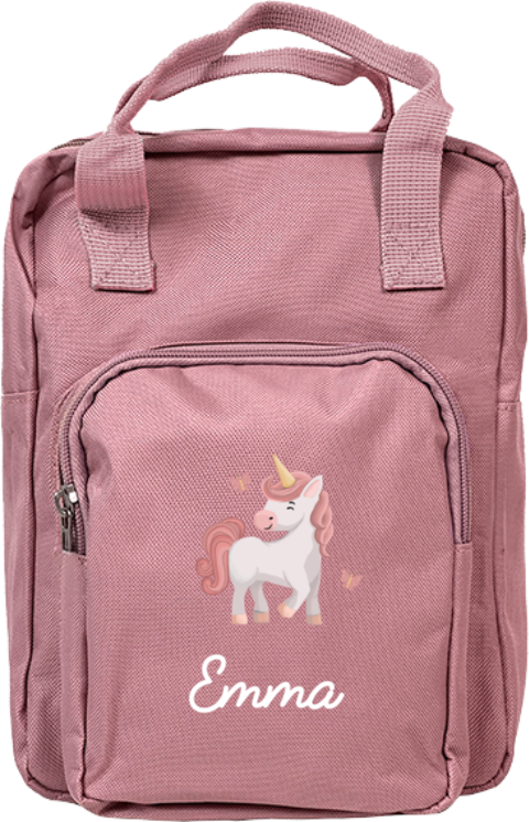 Rugzak Classic met naam en unicorn