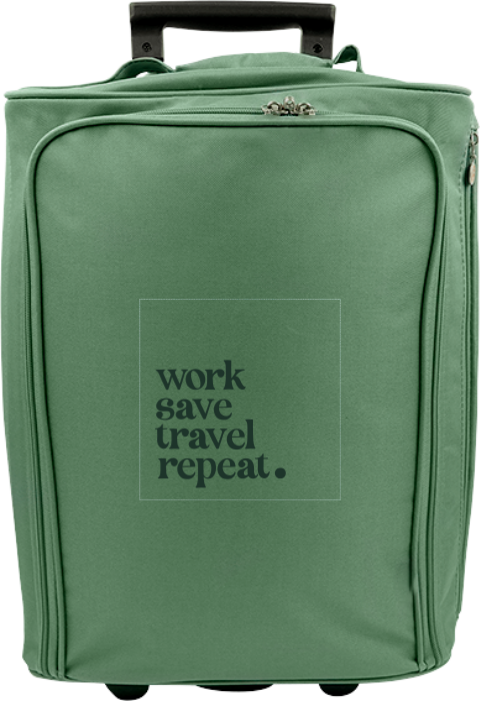 Reistrolley met print als trendy relatiegeschenk