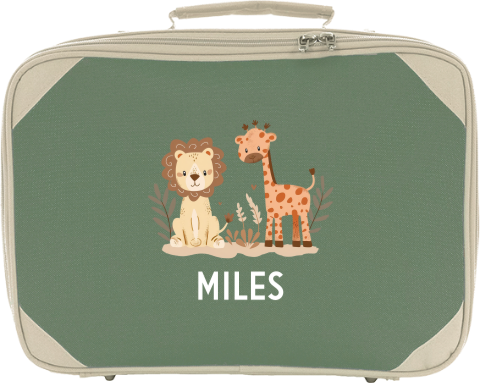 Logeerkoffertje met naam en dieren