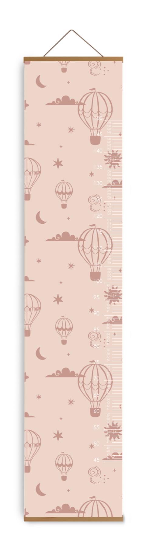 Groeimeter kinderkamer met luchtballonnen