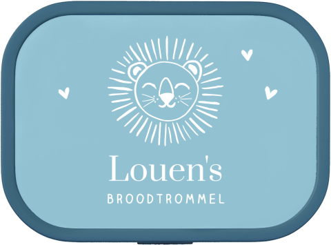 Mepal Campus broodtrommel met leeuw en naam