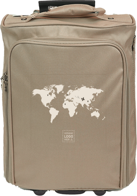 Reistrolley met wereldkaart ontwerp als stijlvol bedrijfs­cadeau
