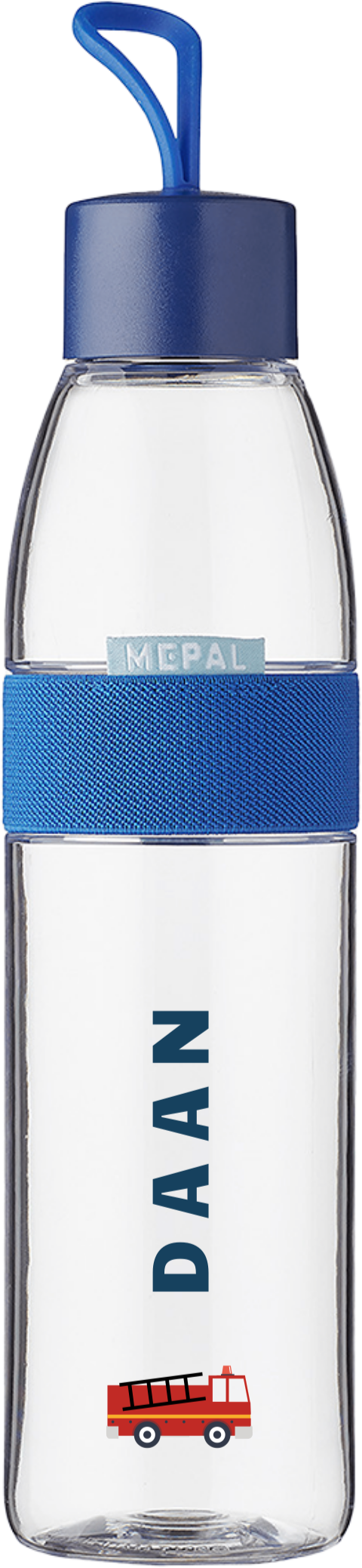 Mepal waterfles Ellipse met naam en brandweerauto