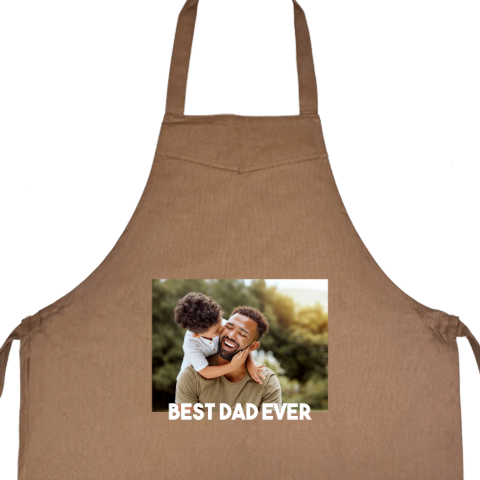 Schort met foto voor de liefste papa