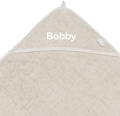 Badcape Jollein met naam geborduurd
