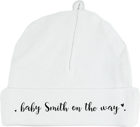 Mutsje zwangerschapsaankondiging met hartjes