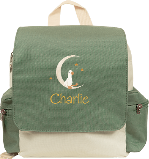 Rugzak Adventure met naam, eendje en maan