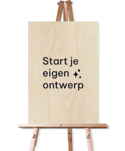 Welkomstbord van hout zelf maken