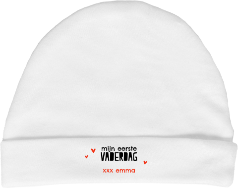 Mijlpalen baby mutsje eerste Vaderdag