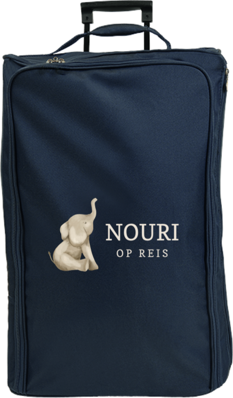 Reistrolley XL met olifant en naam