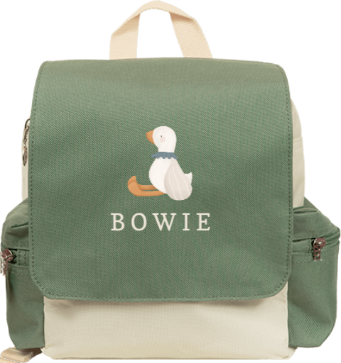Rugzak Adventure met naam en lief eendje