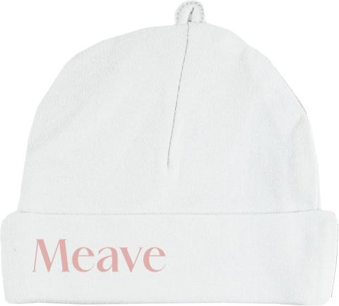 Babymutsje maken kraamcadeau met naam