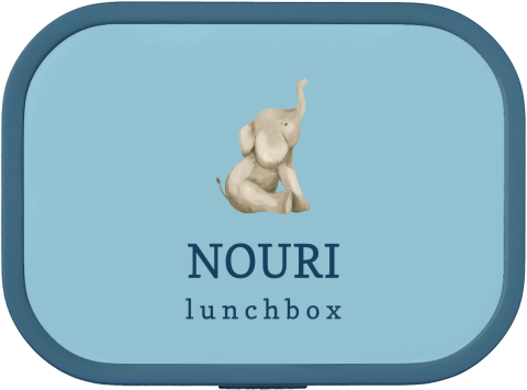 Mepal Campus broodtrommel met olifant en naam