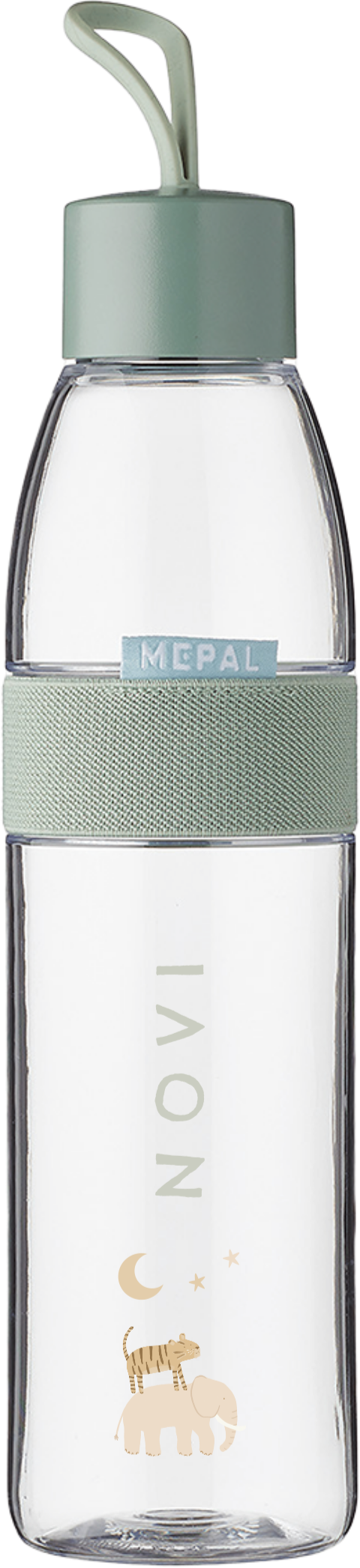 Mepal waterfles Ellipse met naam, jungledieren en sterren
