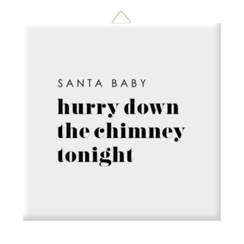 Kerstcadeau gepersonaliseerd tegeltje