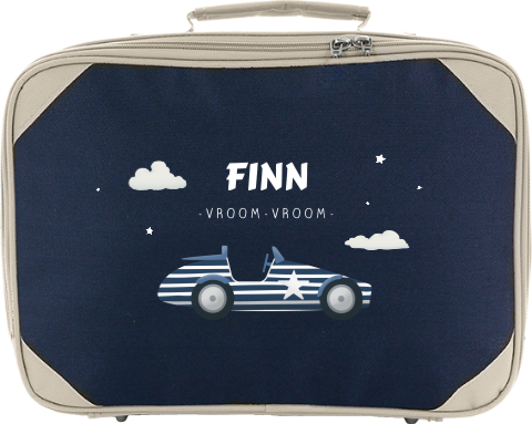 Koffertje met naam en auto