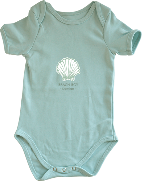 Romper personaliseren met naam en schelp