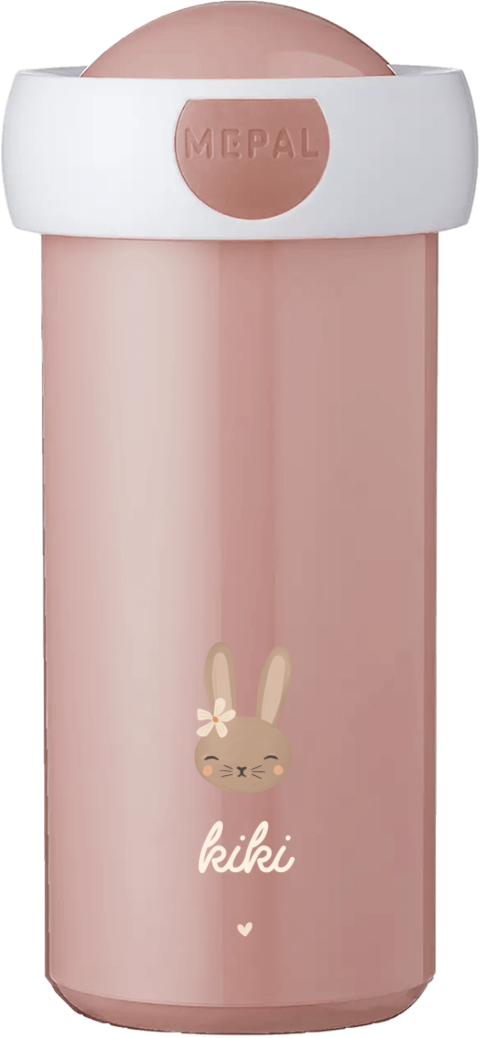 Mepal schoolbeker Campus met naam en konijntje