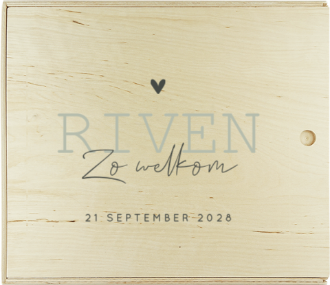 Presentatiedoos met naam en hartje