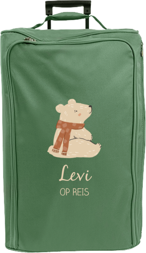 Reistrolley XL met beertje en naam