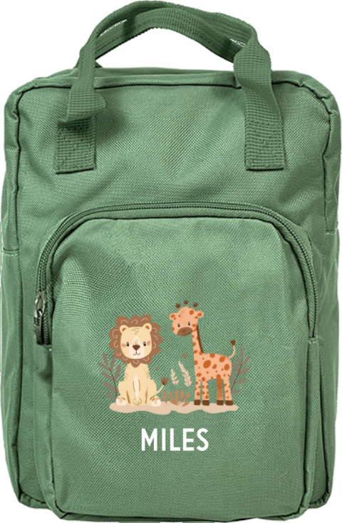 Rugzak Classic met dieren en naam