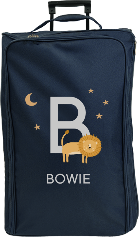 Reistrolley XL met naam en leeuw