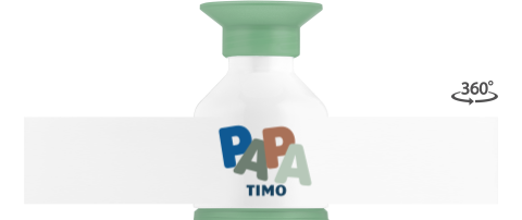 Vaderdag dopper met gekleurde letters