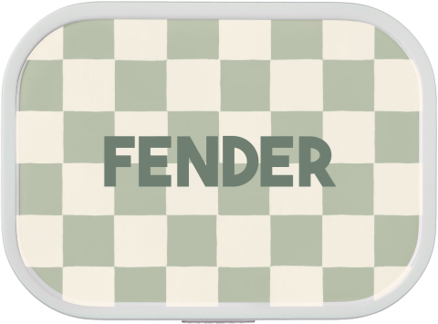 Mepal lunchbox Campus met naam en ruitjes