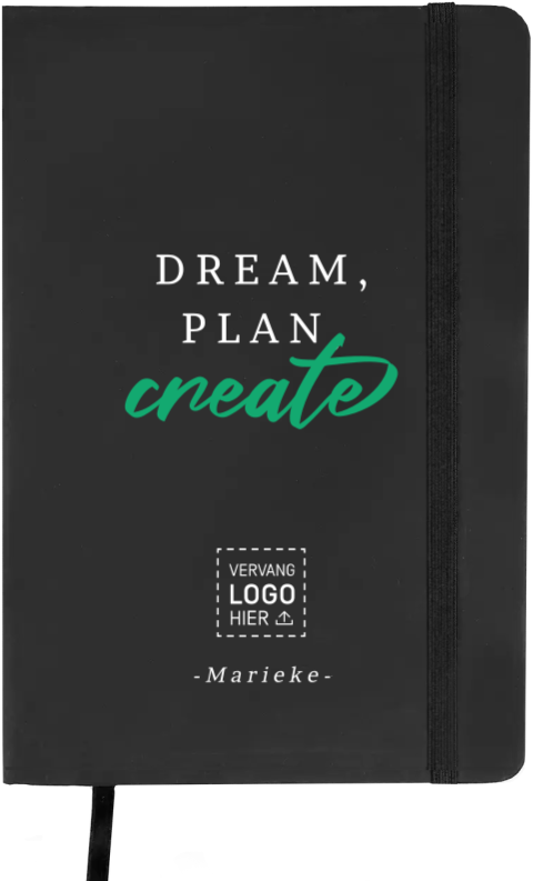 Notitieboek met ontwerp als inspirerend relatiegeschenk