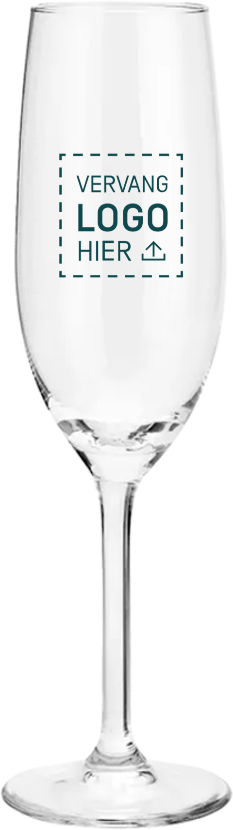 Champagneglas met logo graveren