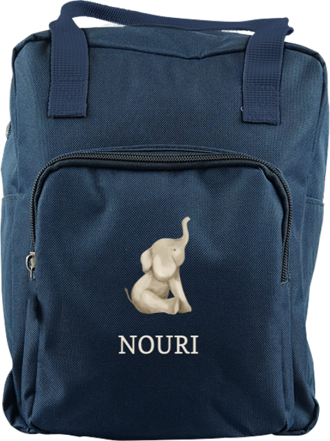 Rugzak Classic met naam en olifant