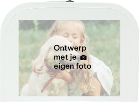 Kartonnen speelgoedkoffertje met eigen foto ontwerp