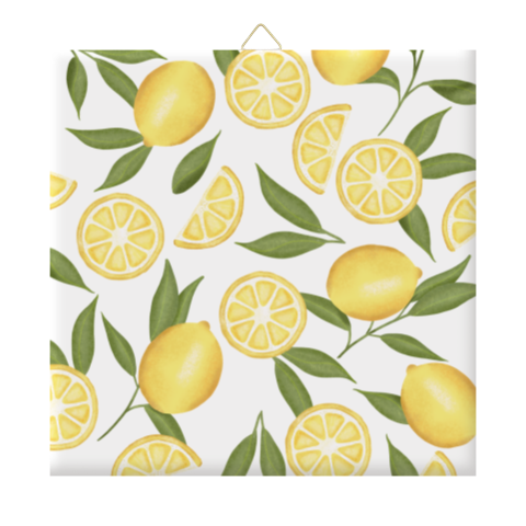 Zomers tegeltje met citroenen