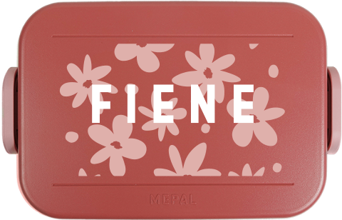 Mepal broodtrommel To Go met bloemenpatroon en naam