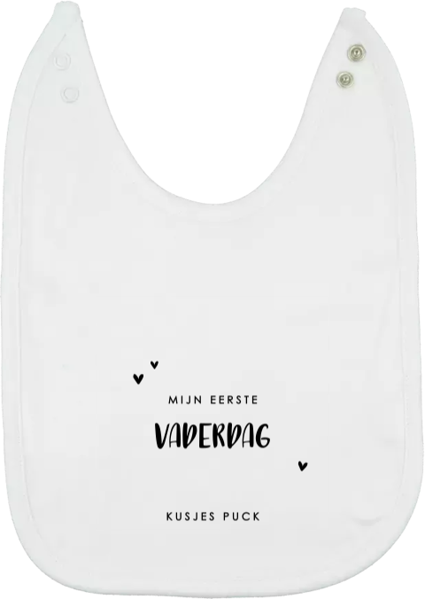 Mijlpalen baby slabbetje eerste Vaderdag
