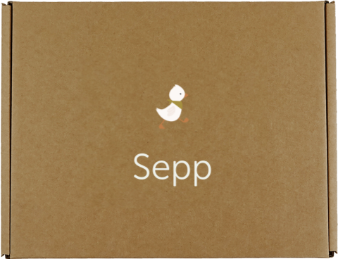 Cadeaudoos met eendje en naam