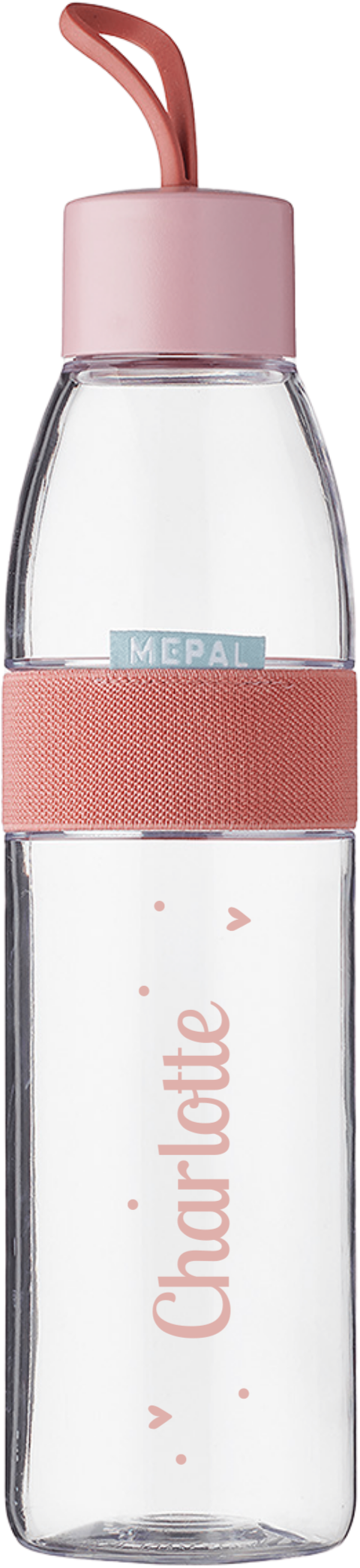 Mepal waterfles Ellipse met naam en stippen