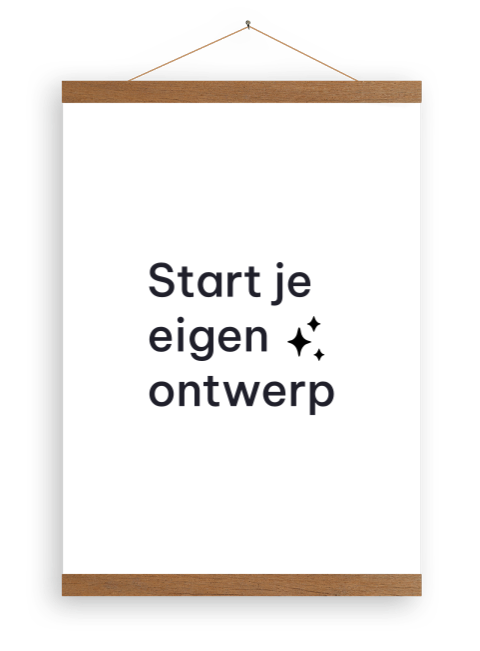 Canvasposter staand zelf maken